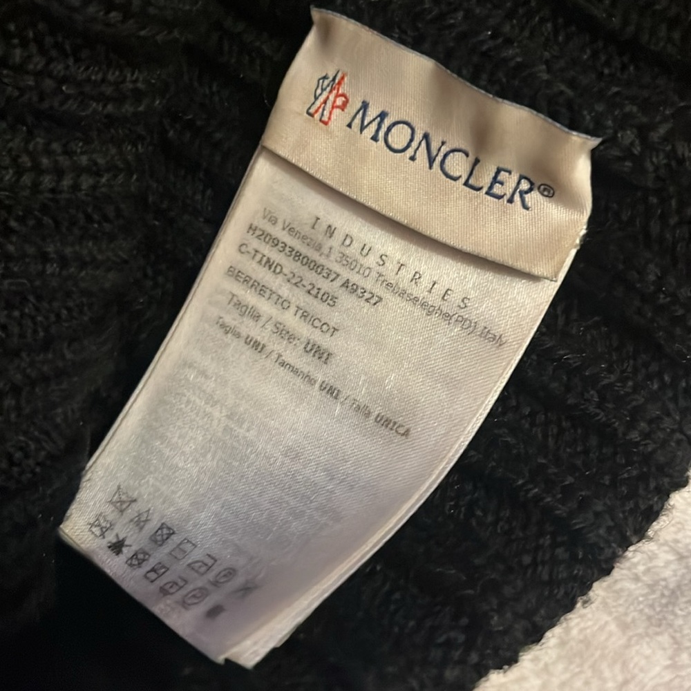 Black Moncler Beanie - Picture 2 of 4